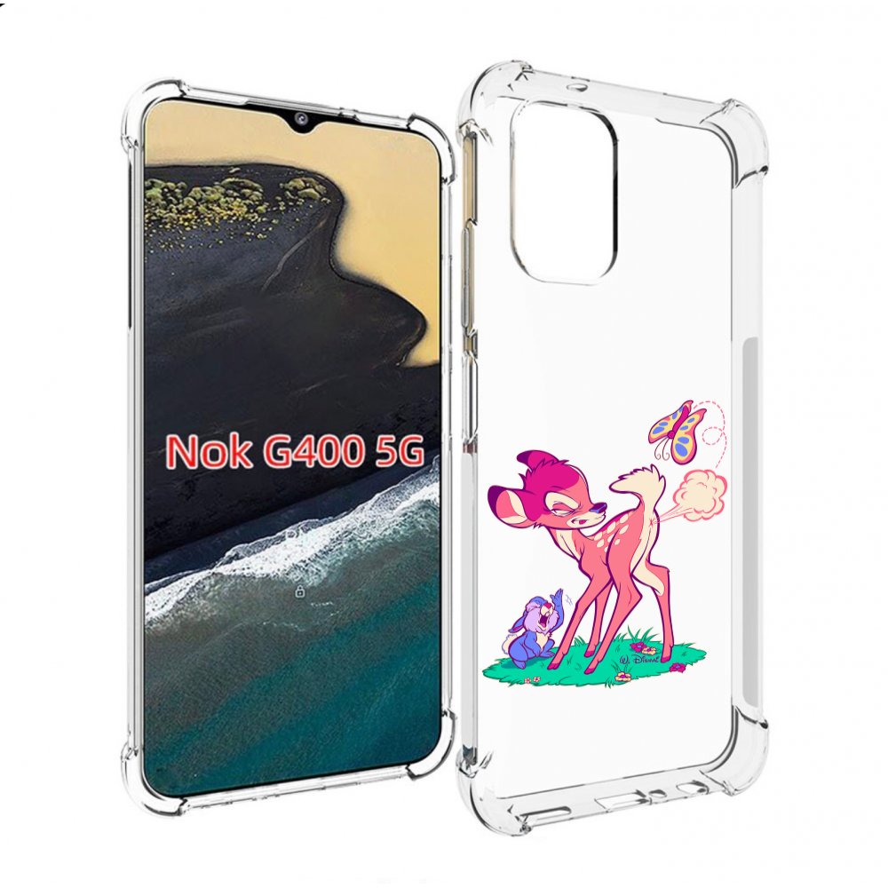 

Чехол MyPads смешной олененок для Nokia G400 5G, Прозрачный, Tocco