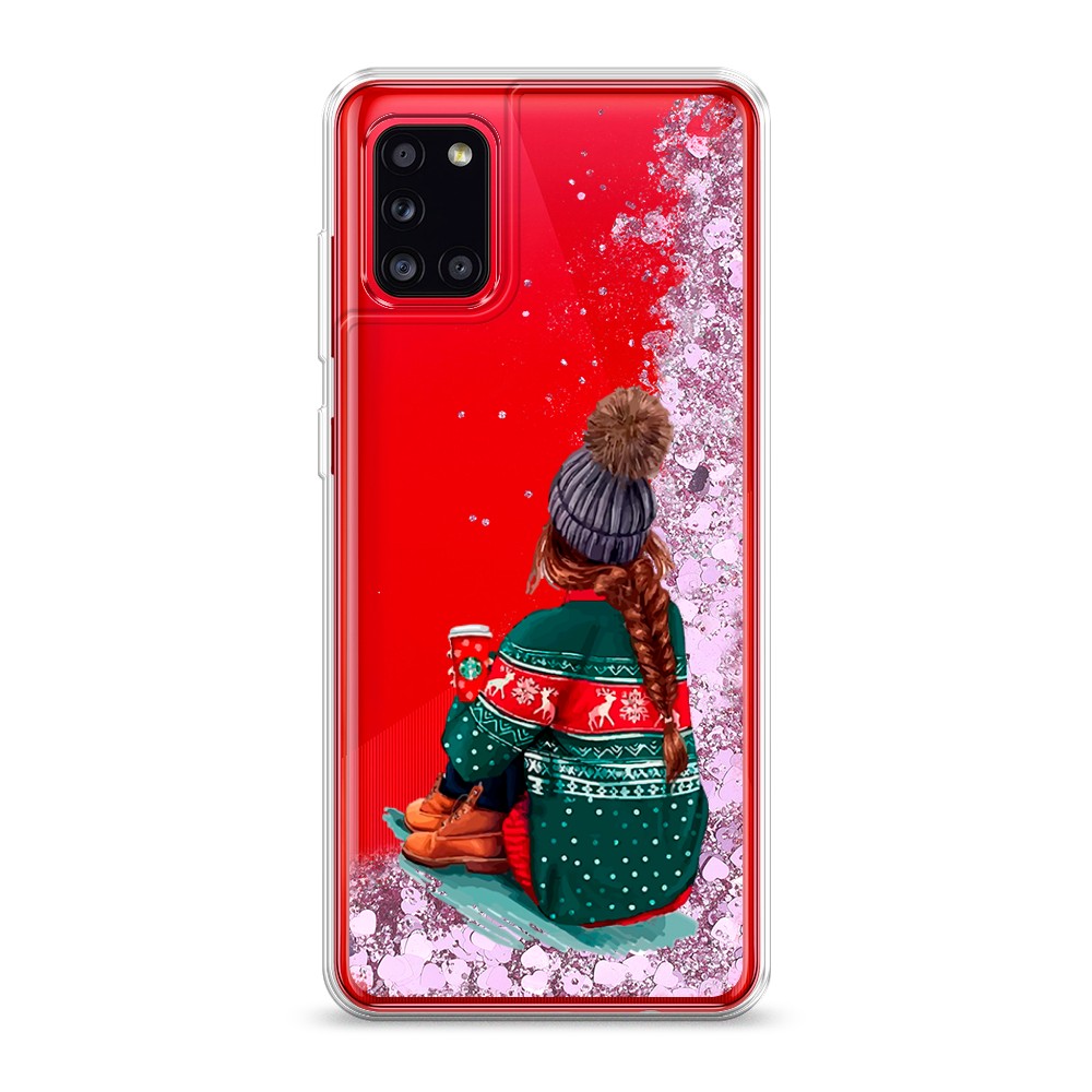 

Жидкий чехол с блестками "Winter dreams" на Samsung Galaxy A31
