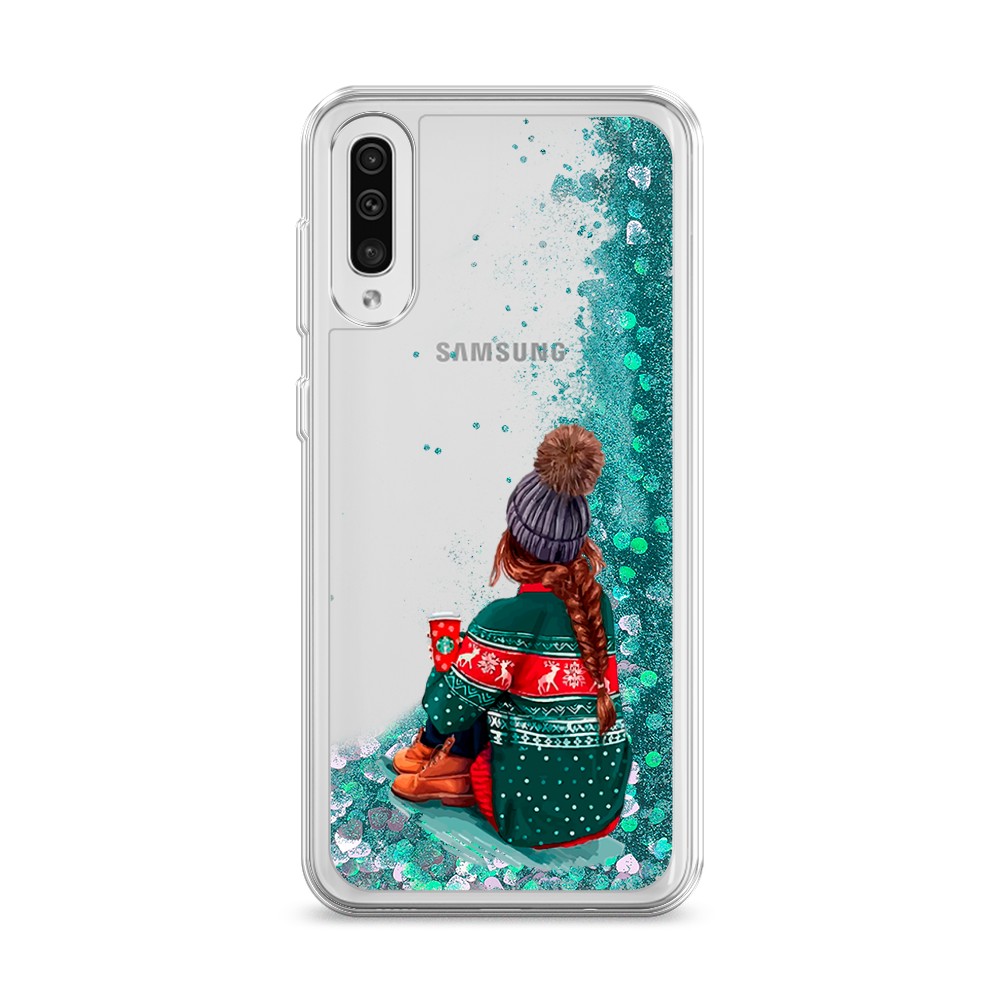 

Жидкий чехол с блестками "Winter dreams" на Samsung Galaxy A30s, 28895-1