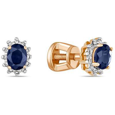 

Серьги женские из золота Лукас-Голд E01-D-34510-SA, сапфир/бриллиант, E01-D-34510-SA