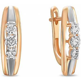 

Серьги женские из золота Лукас-Голд E01-Z-59915-Z, фианит
