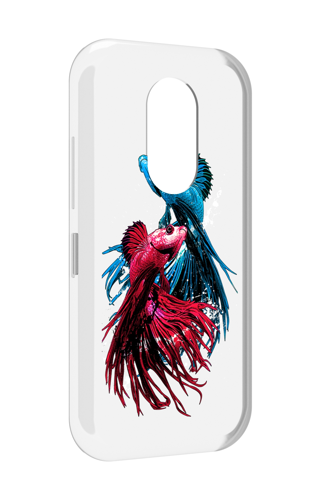 

Чехол MyPads рыбы петушки для Doogee S61 / S61 Pro, Прозрачный, Tocco