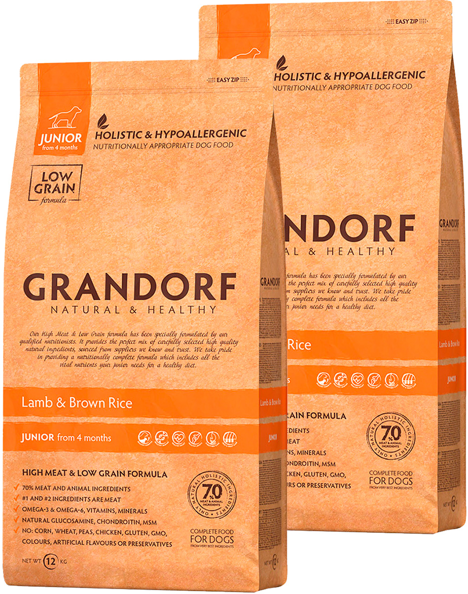 

GRANDORF GRANDORF JUNIOR ALL BREEDS LAMB & RICE для юниоров всех пород, беременных и кормя
