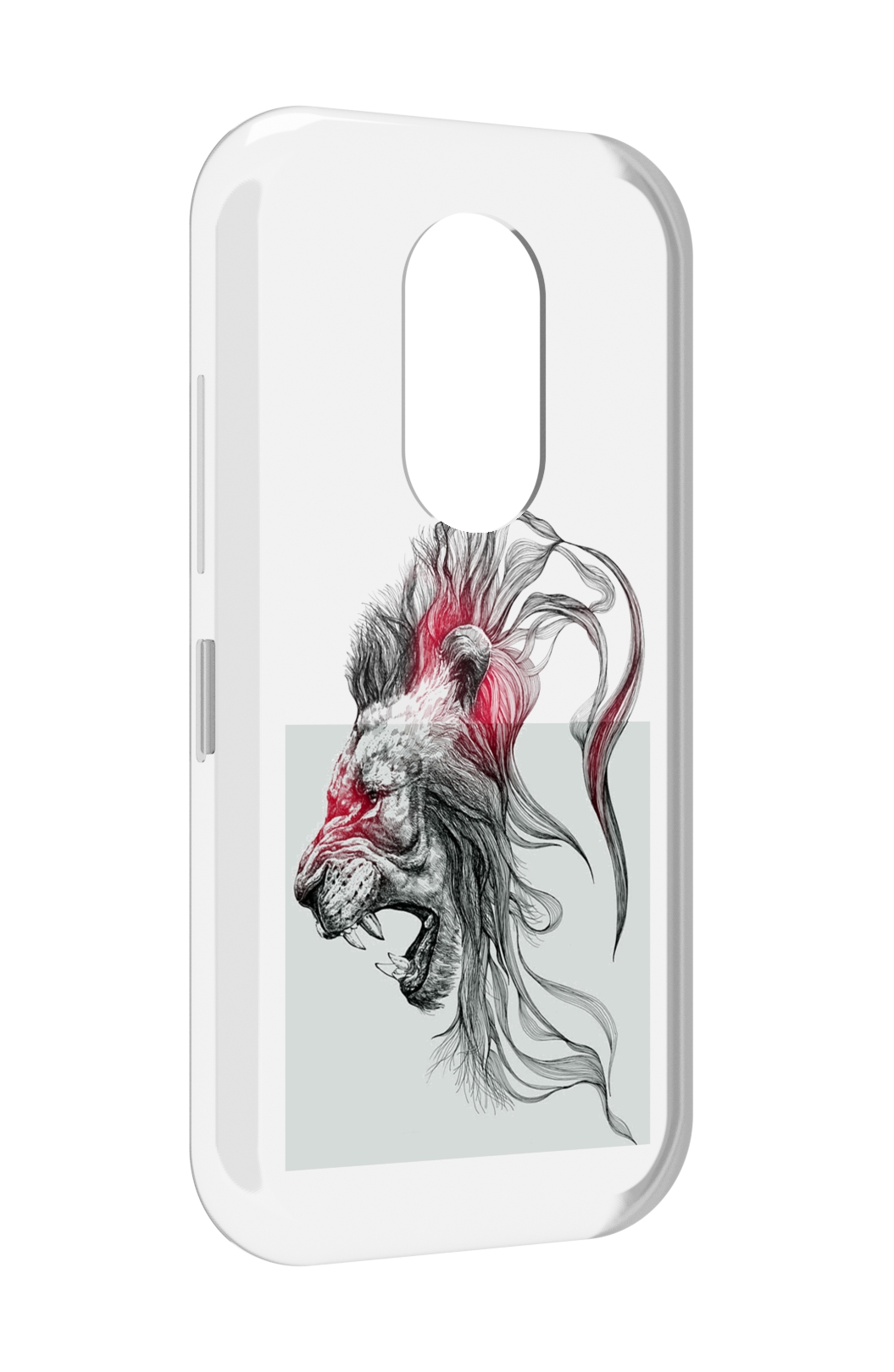 

Чехол MyPads разъяренный лев для Doogee S61 / S61 Pro, Прозрачный, Tocco
