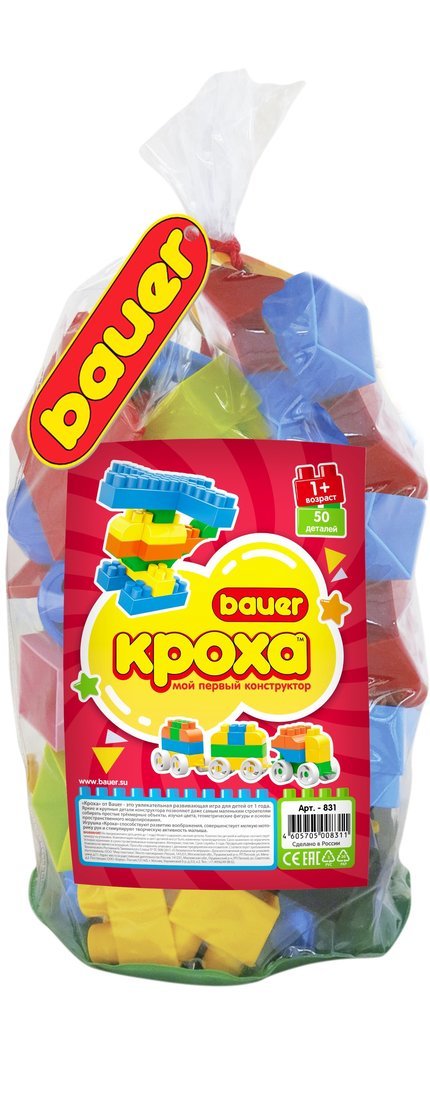 фото Конструктор кроха, 50 элементов bauer