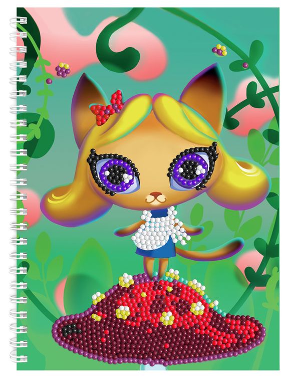 

Алмазная мозаика - тетрадь Color KIT «Кошка-Алиса»