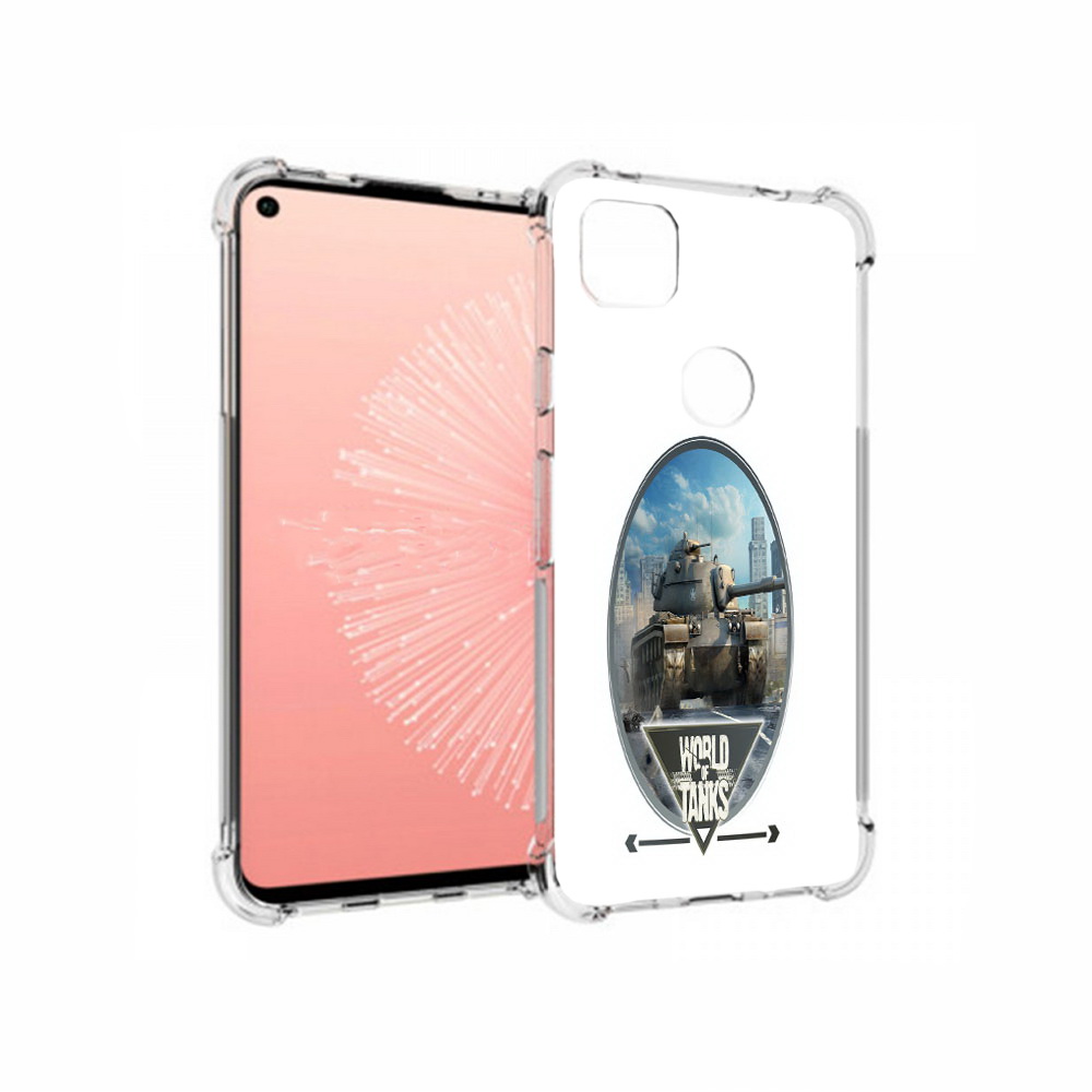 

Чехол MyPads Tocco для Google Pixel 4A игра с танками, Прозрачный, Tocco