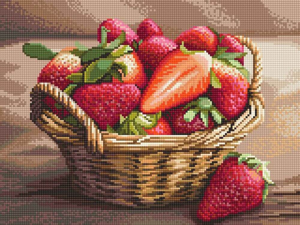 

Алмазная вышивка Алмазное Хобби «Ягодная корзинка»