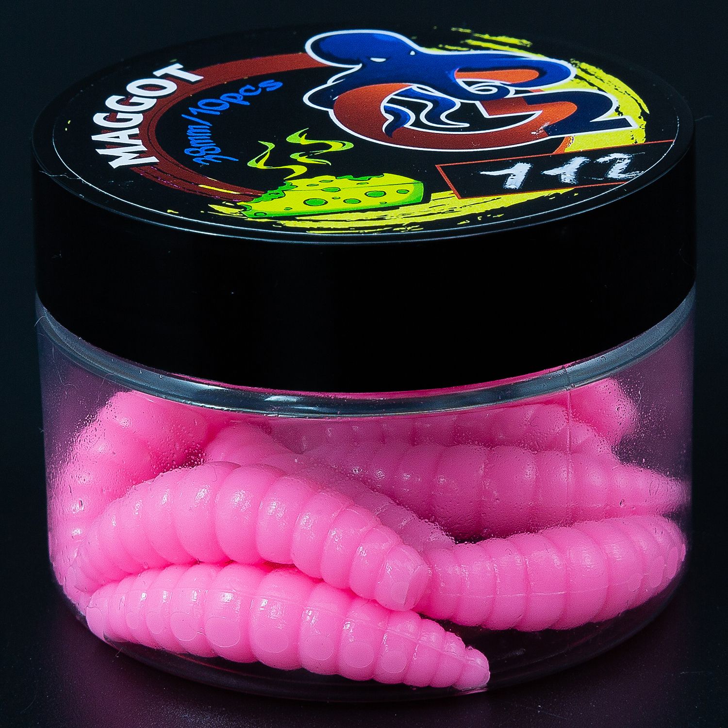 

Силиконовые форелевые приманки G2 maggot 38 мм аттрактант сыр 10 шт цвет 112, maggot