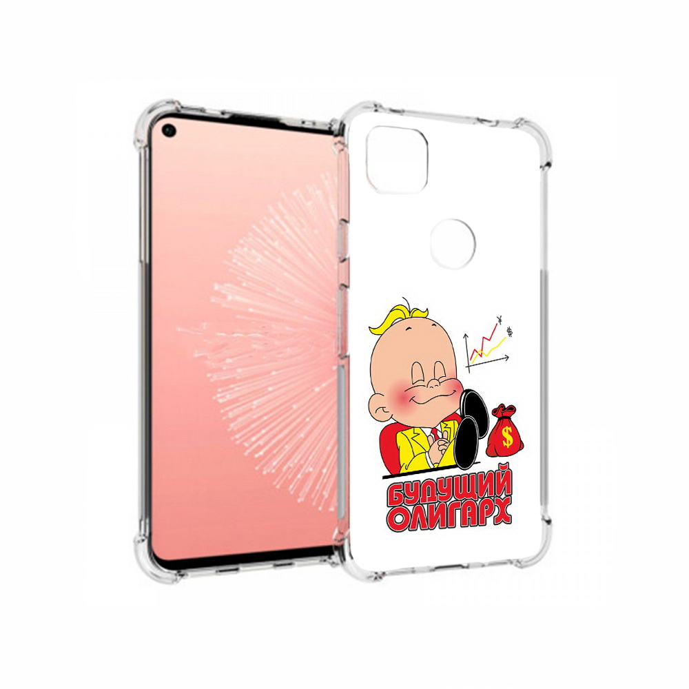 

Чехол MyPads Tocco для Google Pixel 4A Будущий олигарх, Прозрачный, Tocco