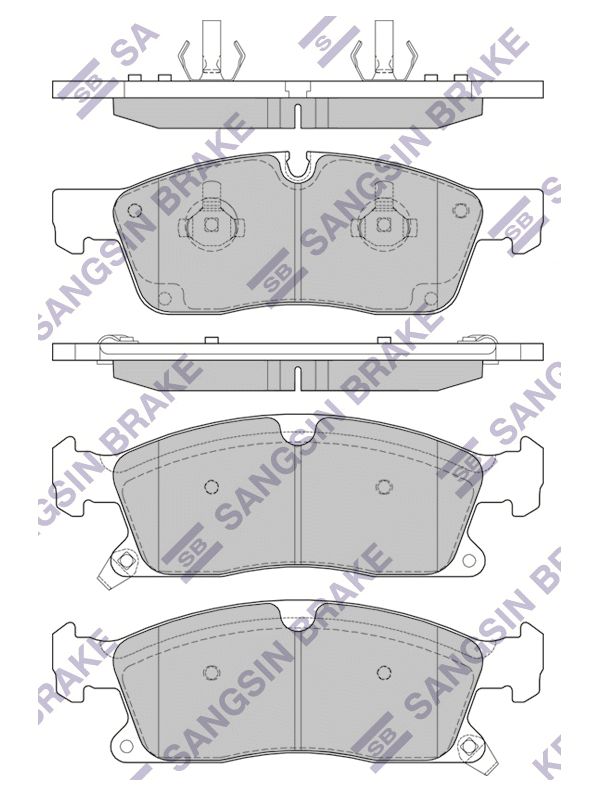 

Тормозные колодки Sangsin brake передние sp1945