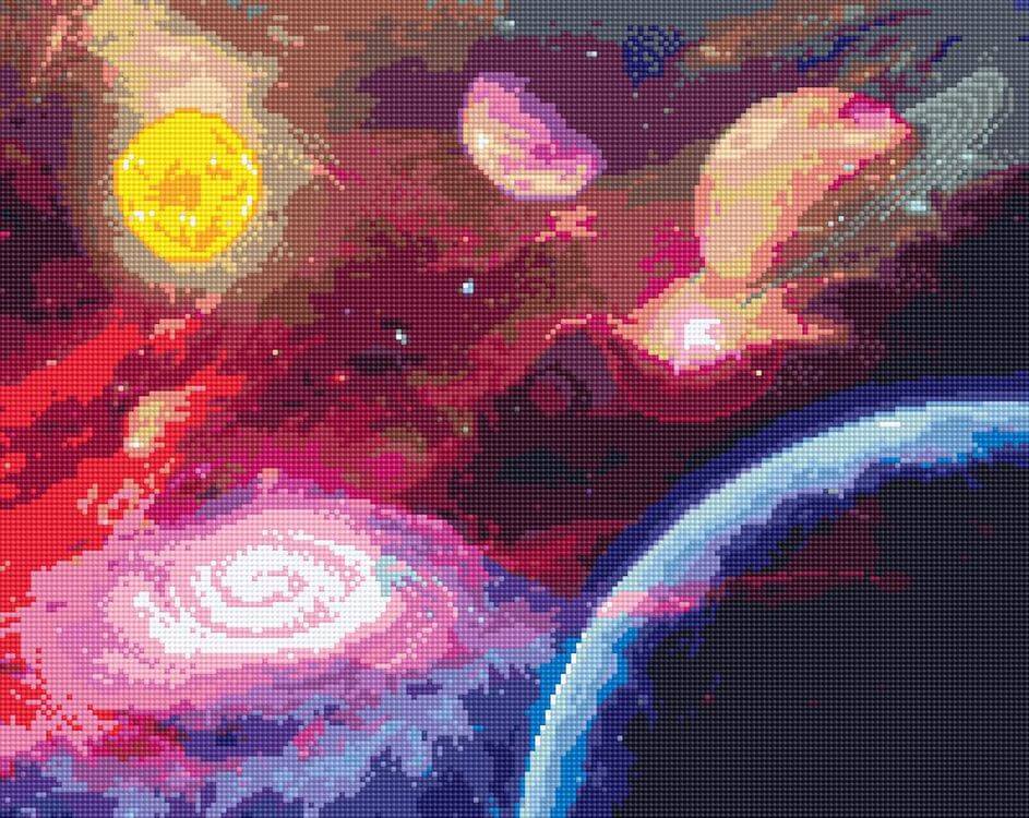 

Алмазная вышивка Алмазное Хобби «Новый мир»