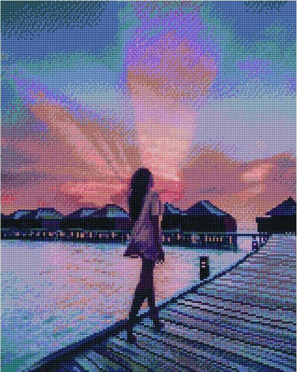 

Алмазная вышивка Paintboy (Premium) «Утро на Мальдивах»