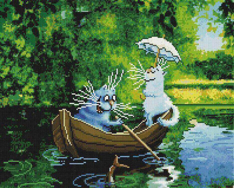 

Алмазная вышивка Paintboy (Premium) «Июль»