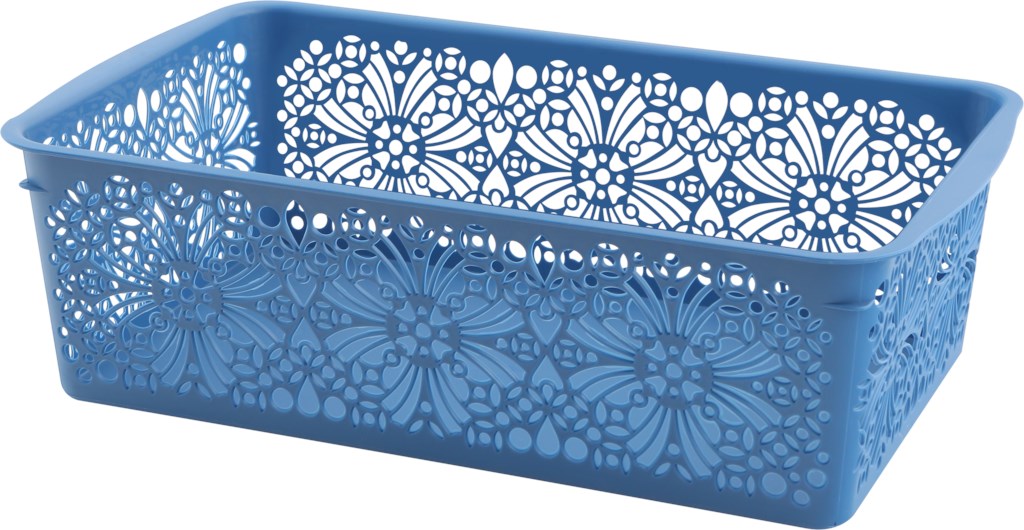 

Корзинка универсальная Home Club Indigo пластиковая 30 x 19,5 x 9,5 см в ассортименте