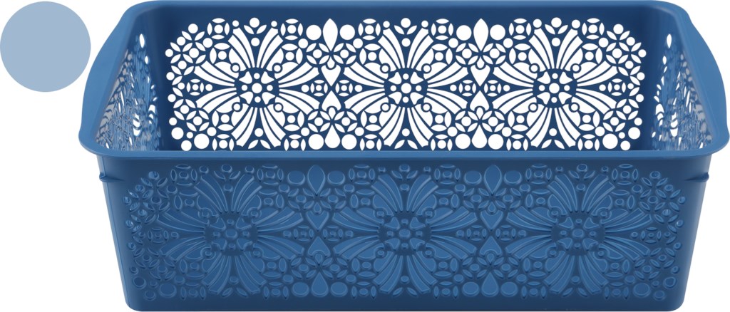 

Корзинка универсальная Home Club Indigo пластиковая 25 х 15 х 7,5 см в ассортименте