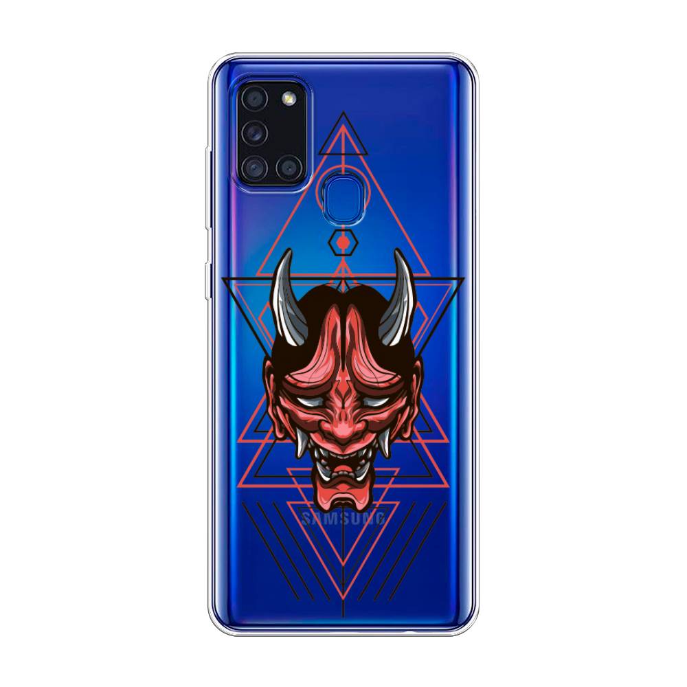 

Чехол на Samsung Galaxy A21s "Hanya Oni mask", Серый;красный;черный, 2100250-4