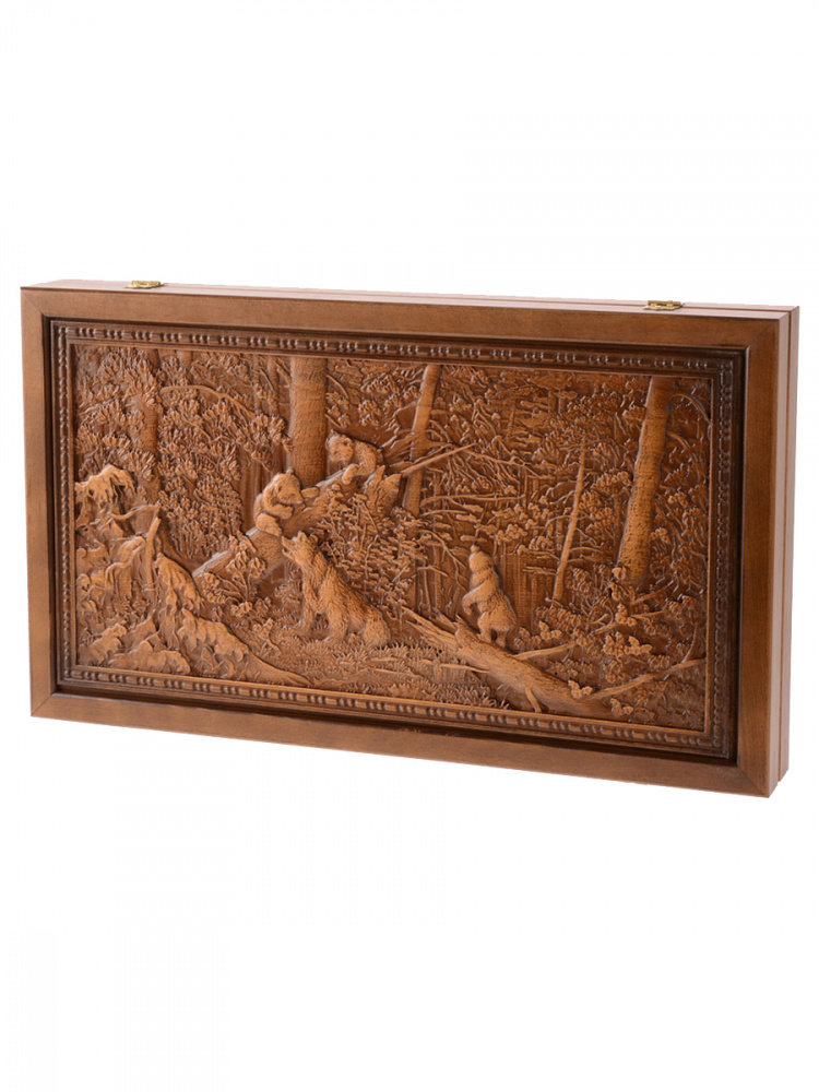 

Нарды Woodgames Мишки, патина, бук WGN-Mishk-K