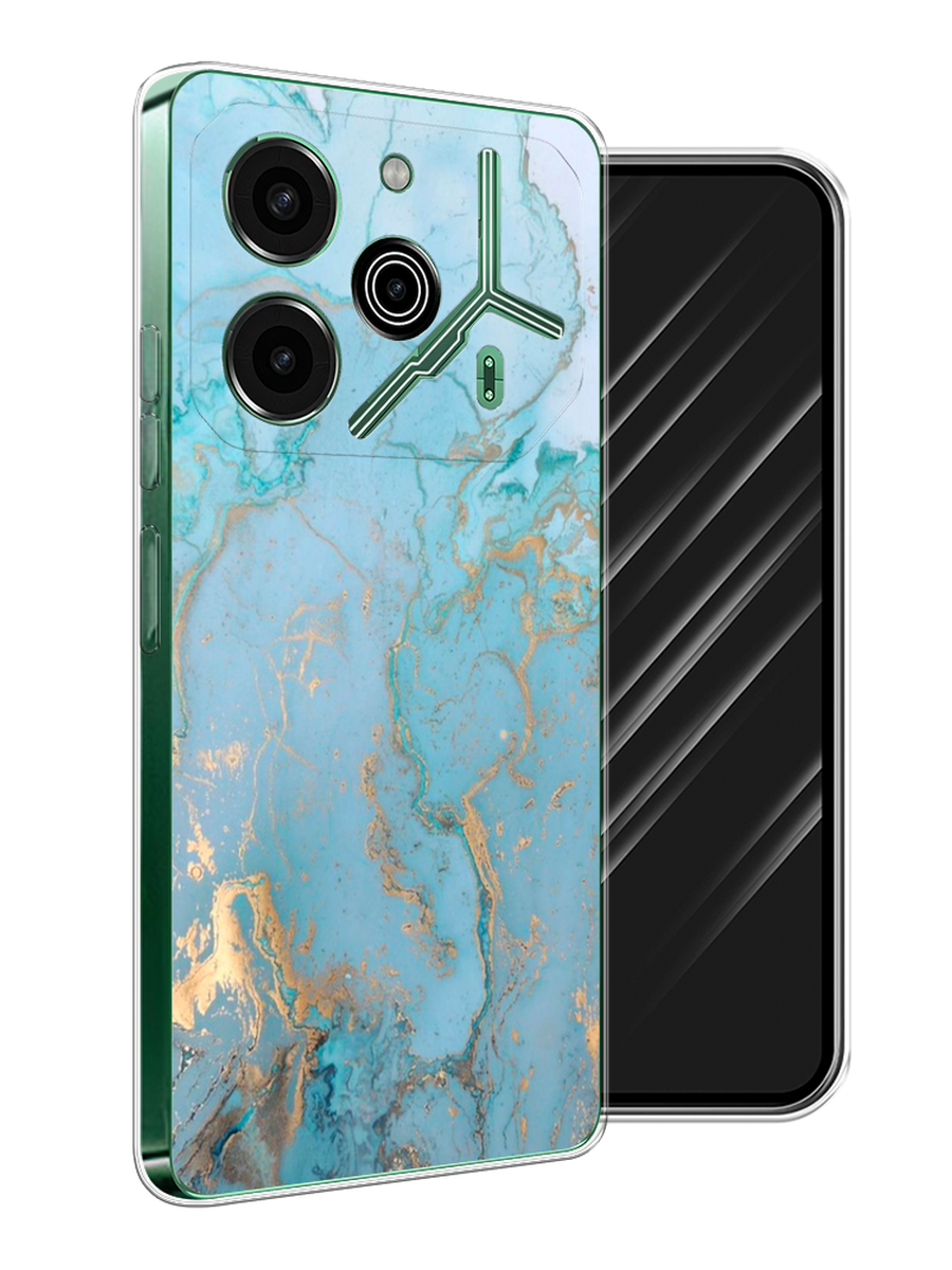 

Чехол Awog на Tecno Pova 6 Pro 5G "Голубой мрамор рисунок", 305250-1
