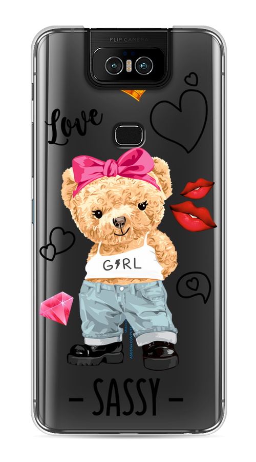 

Чехол на Asus Zenfone 6 ZS630KL "Sugar Mommy", Голубой;белый;розовый, 43950-6