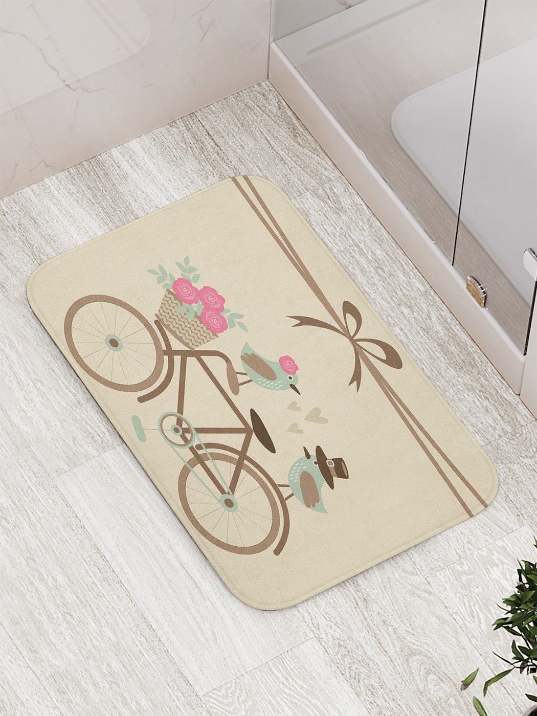 

bath_70656 Коврик противоскользящий для ванной, сауны, бассейна, 77х52 см