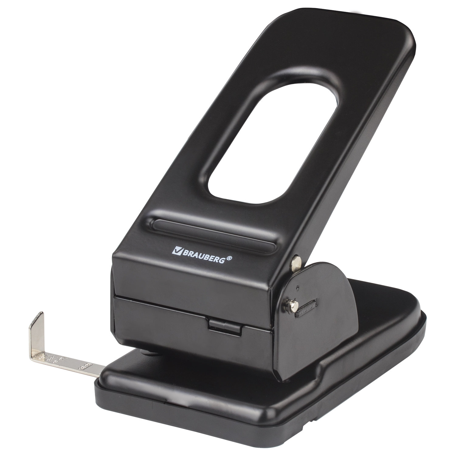 

Дырокол металлический МОЩНЫЙ Brauberg Heavy duty, до 60 листов, черный, 226868, 294