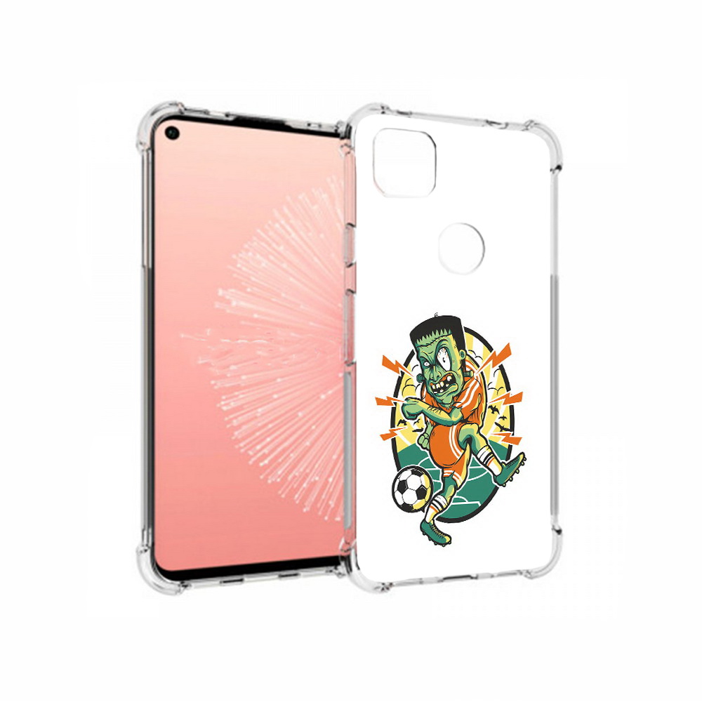 

Чехол MyPads Tocco для Google Pixel 4A зомби футболист, Прозрачный, Tocco