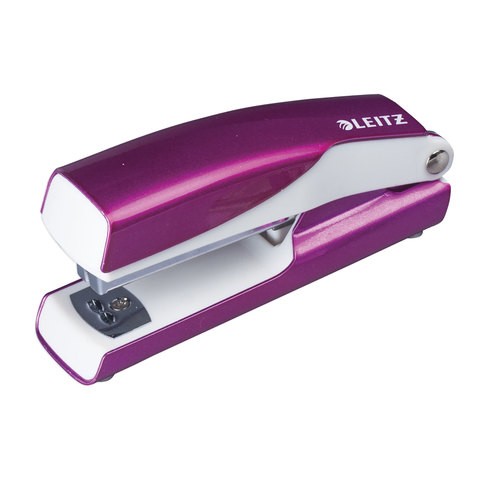 

Степлер №10 металлический LEITZ NeXXt WOW, до 10 листов с антистеплером розовый 55281023