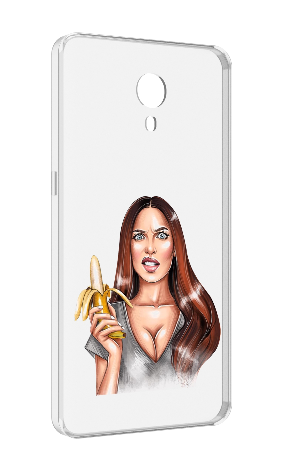 

Чехол MyPads девушка-с-бананом для Meizu M3 Note, Прозрачный, Tocco