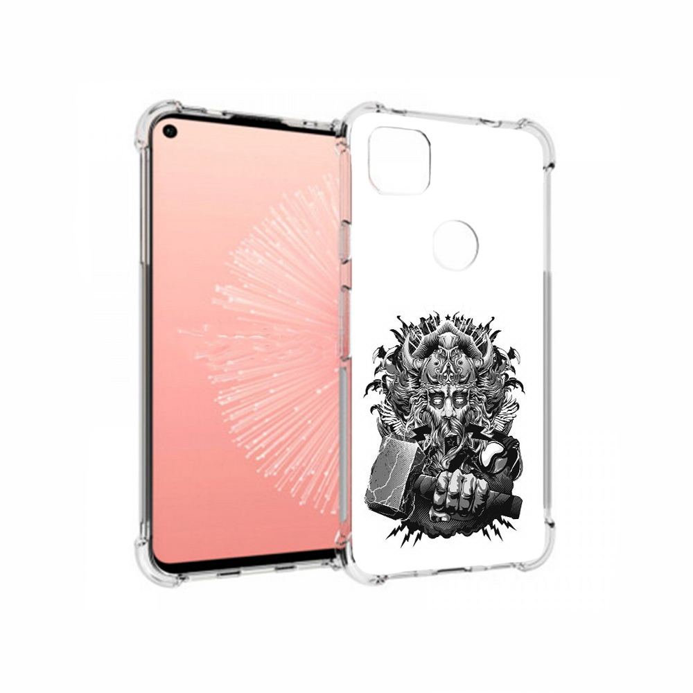 

Чехол MyPads Tocco для Google Pixel 4A злой тор, Прозрачный, Tocco