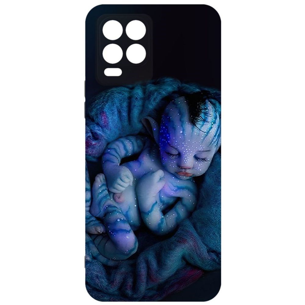 

Чехол-накладка Софт Аватар - Малышка для Realme 8/8 Pro 4G, Черный