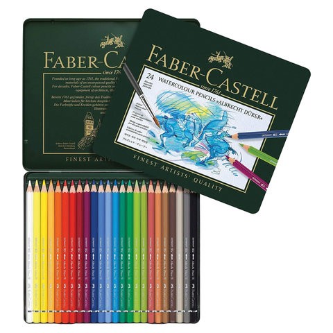 фото Карандаши цветные акварельные художественные faber-castell albrecht durer 24 цвета