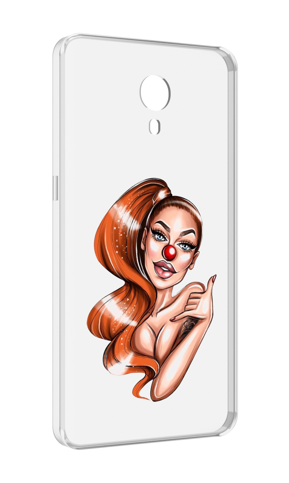 

Чехол MyPads девушка-клоун для Meizu M3 Note, Прозрачный, Tocco