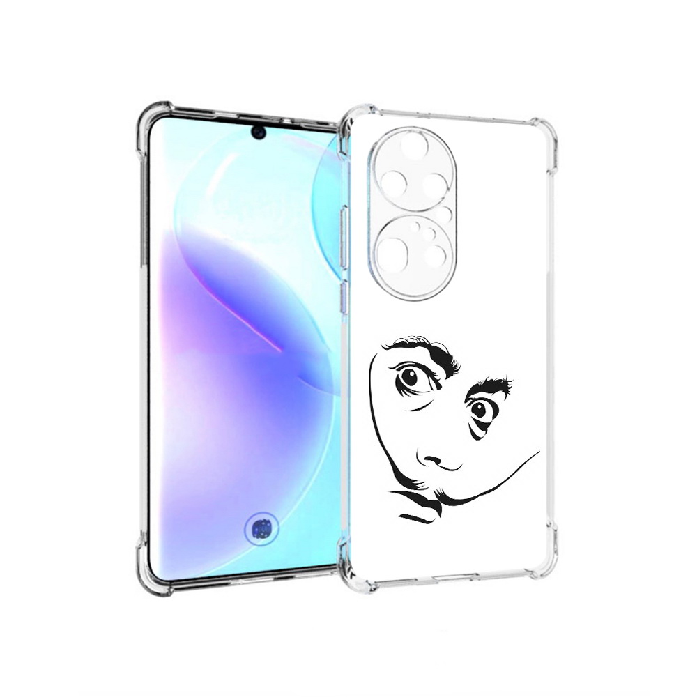 

Чехол MyPads Tocco для Huawei P50 Pro мужчина с длинными усами, Прозрачный, Tocco
