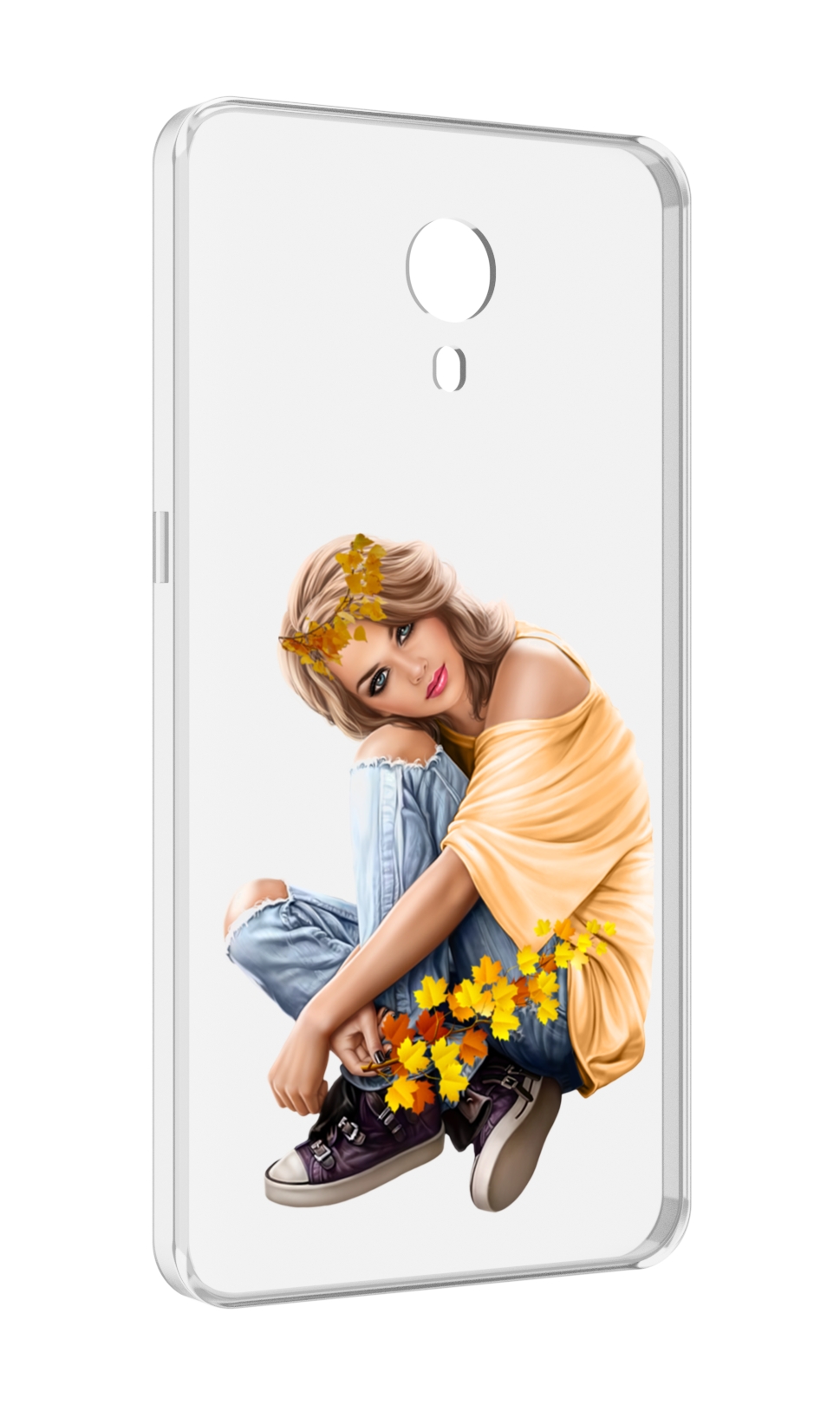 

Чехол MyPads девушка-в-цветочками женский для Meizu M3 Note, Прозрачный, Tocco