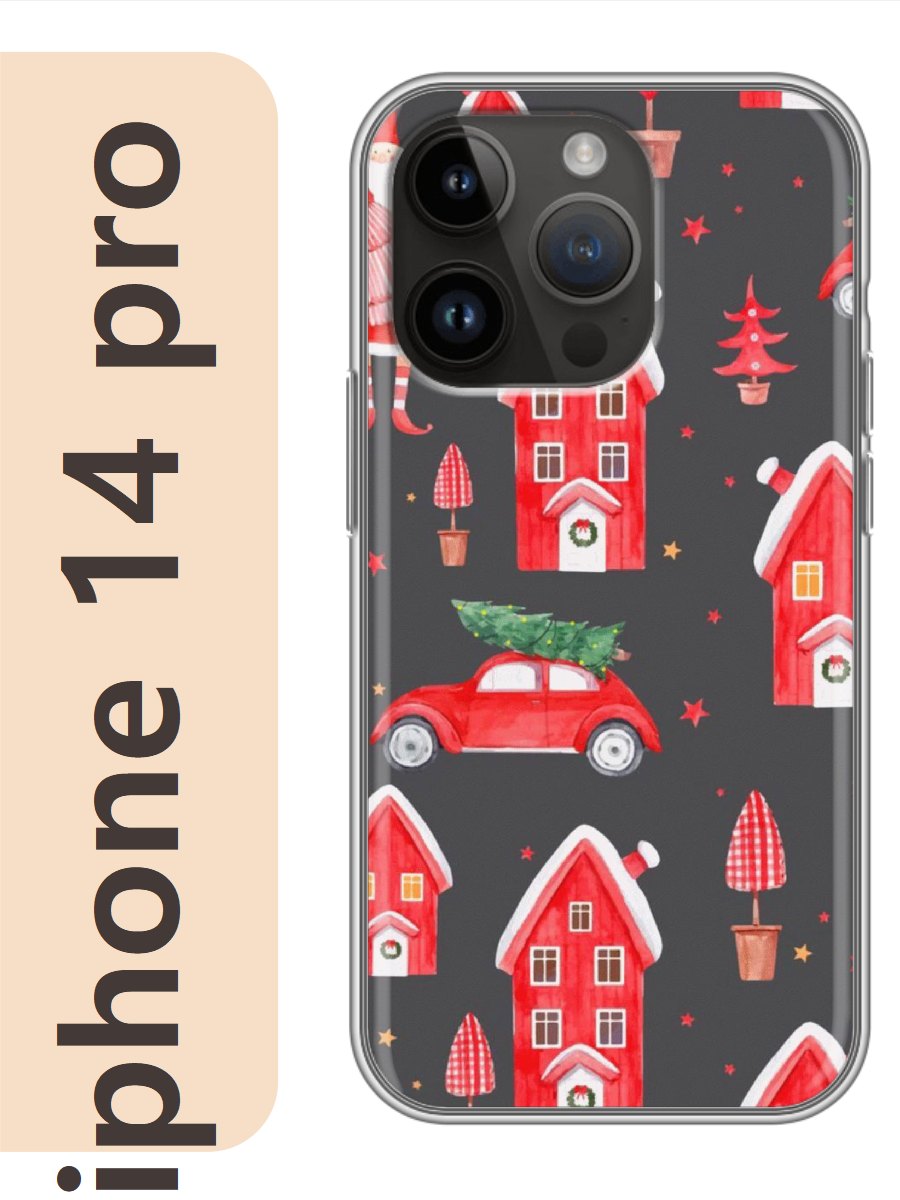 

Чехол на Apple Iphone 14 pro новый год фон 392, Iphp14newy