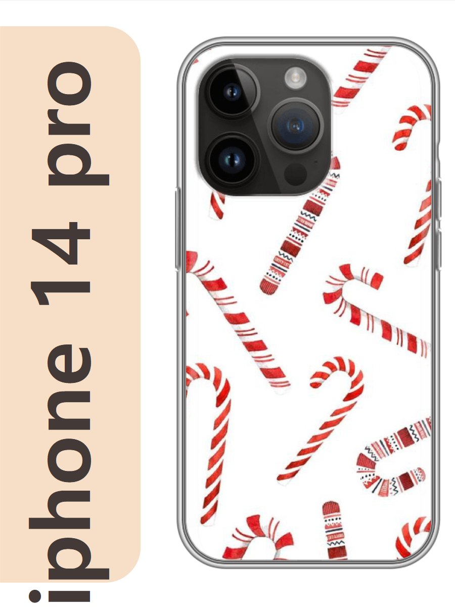 

Чехол на Apple Iphone 14 pro леденец 369, Прозрачный, Iphp14newy