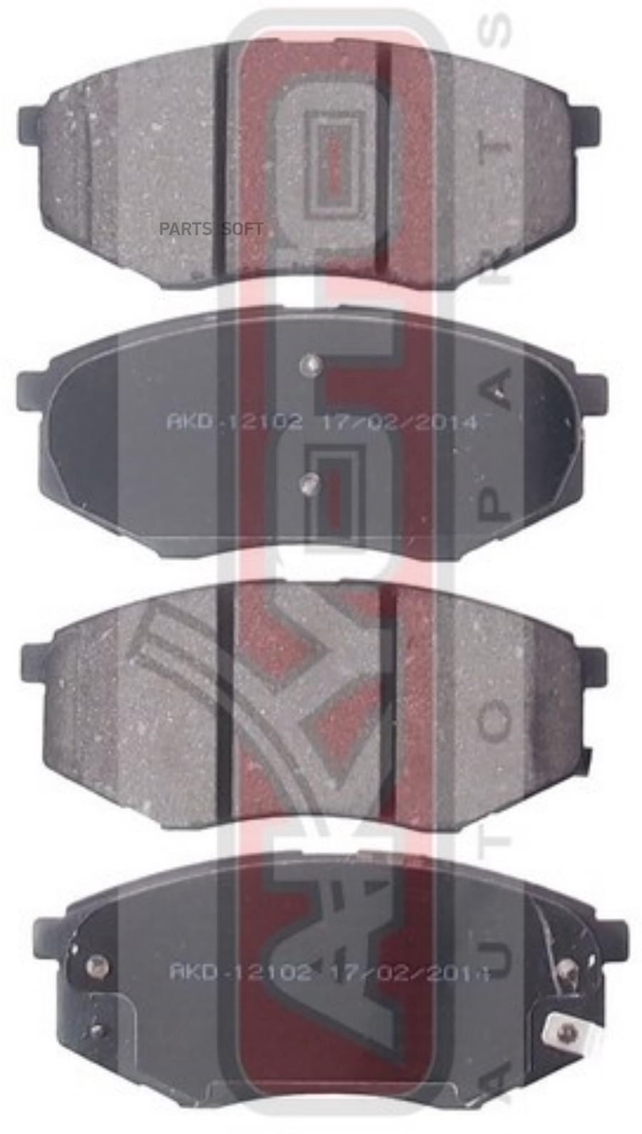 

Тормозные колодки Akyoto передние дисковые AKD12102