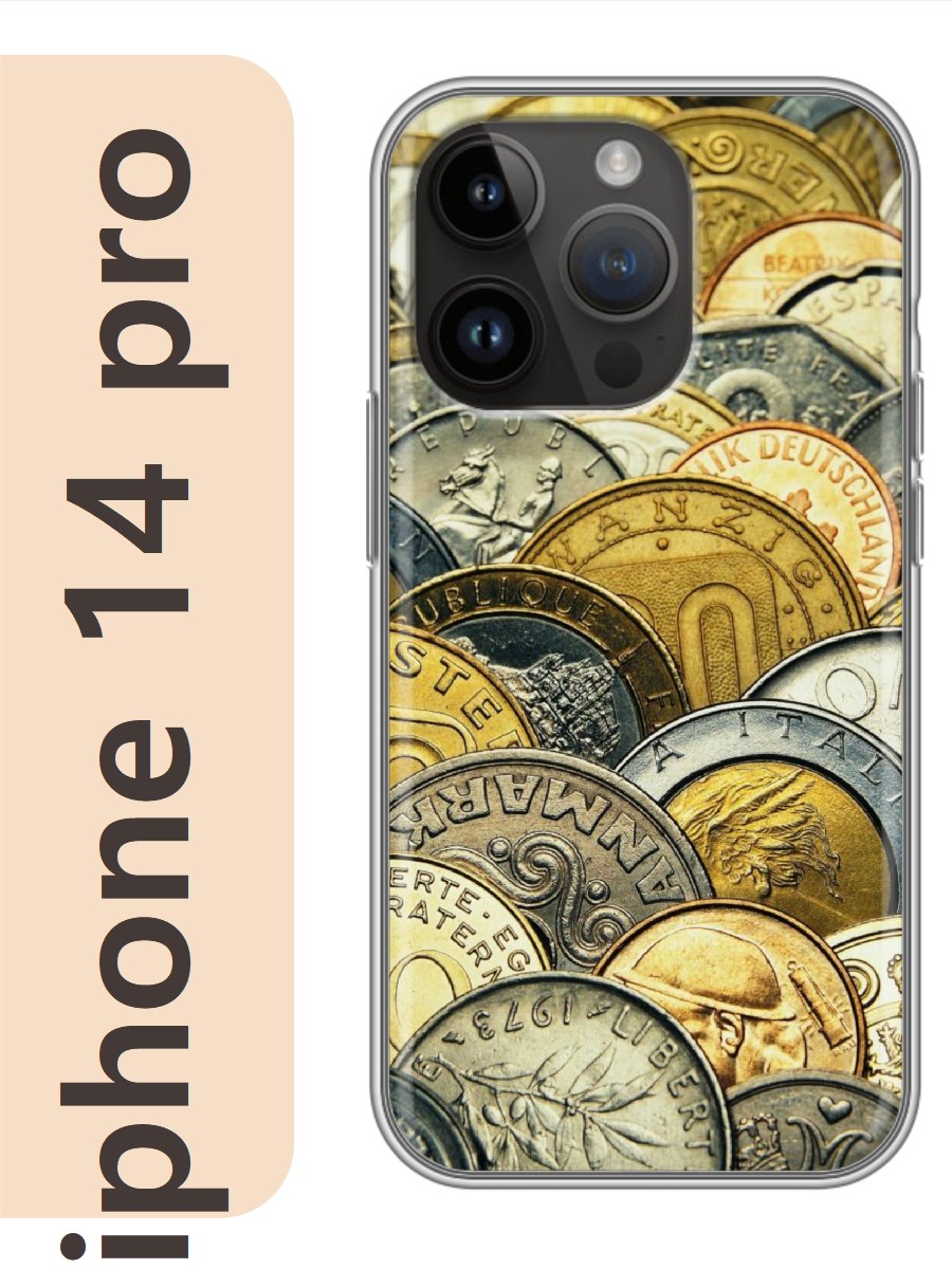 

Чехол на Apple Iphone 14 pro деньги монеты 360, Iphp14rzne
