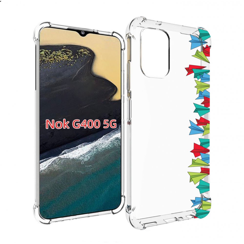 

Чехол MyPads самолетики из листочков для Nokia G400 5G, Прозрачный, Tocco