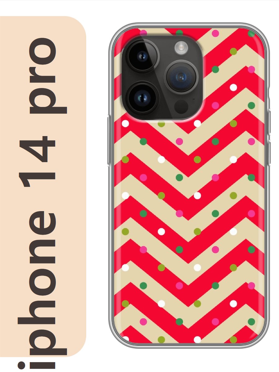 

Чехол на Apple Iphone 14 pro красные зигзаги 343, Iphp14newy