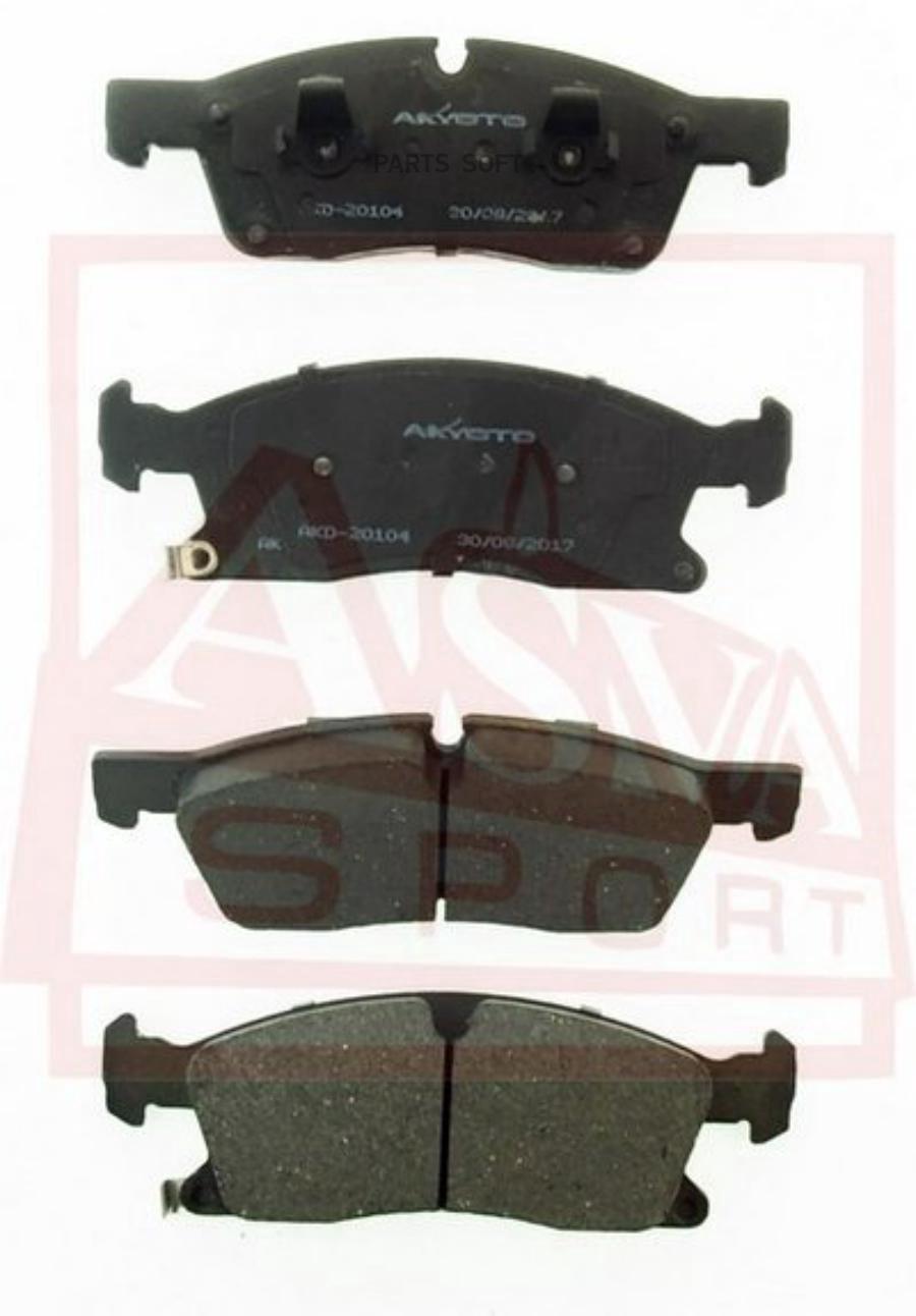 

Тормозные колодки Akyoto передние дисковые AKD20104