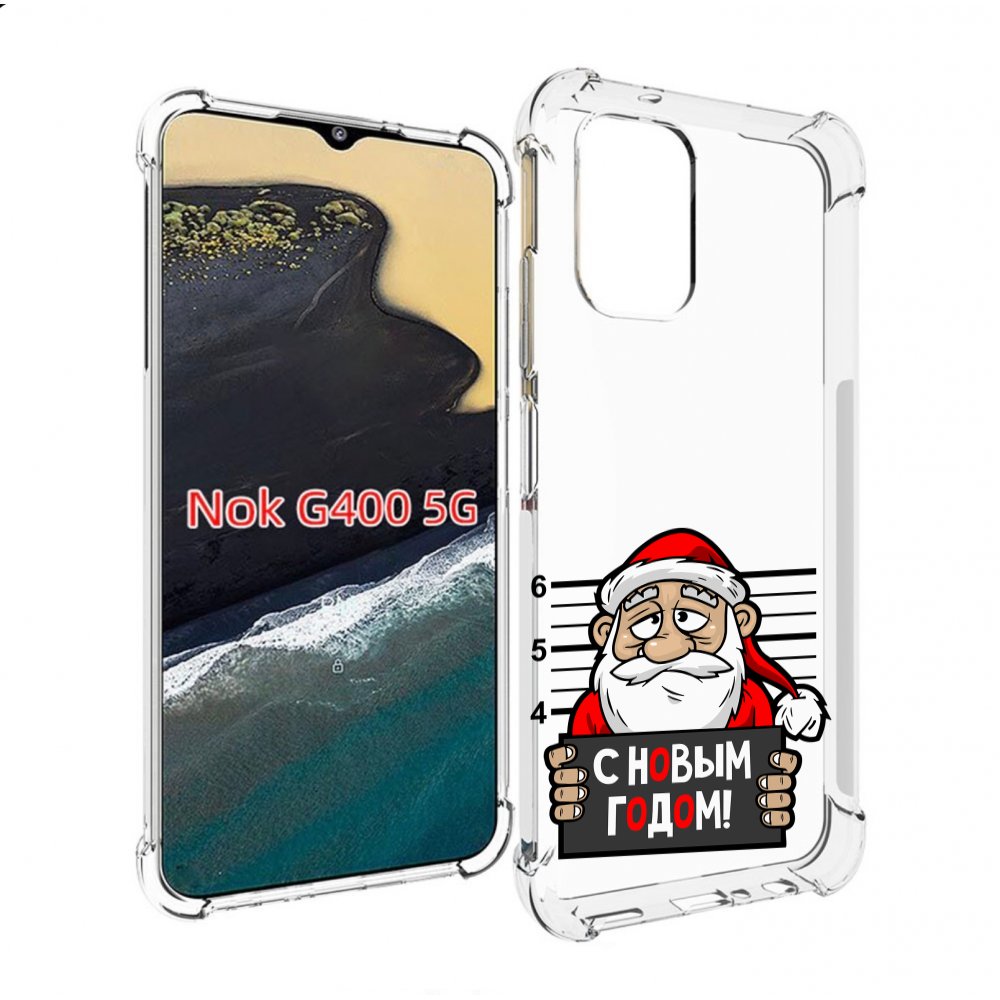 

Чехол MyPads ДМ с новым годом заключенный для Nokia G400 5G, Прозрачный, Tocco