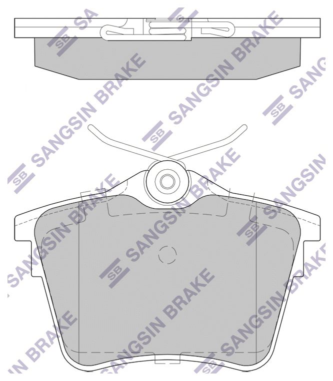 

Колодки задние CITROEN C5 III 08-, PEUGEOT 407 05- SP1897