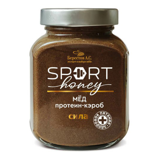 фото Мед берестов а.с. sport honey протеин-кэроб 500 г