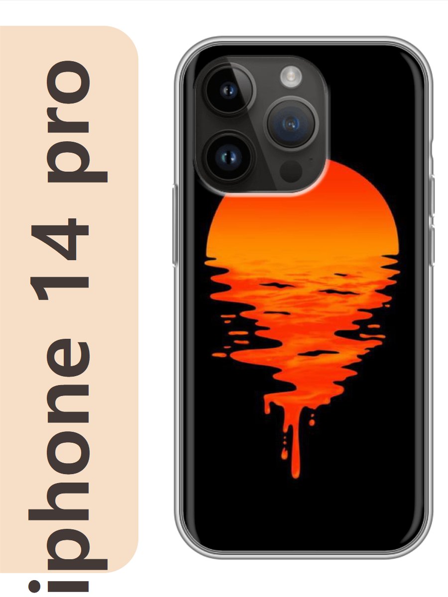 

Чехол на Apple Iphone 14 pro закат 339, Прозрачный, Iphp14rzne