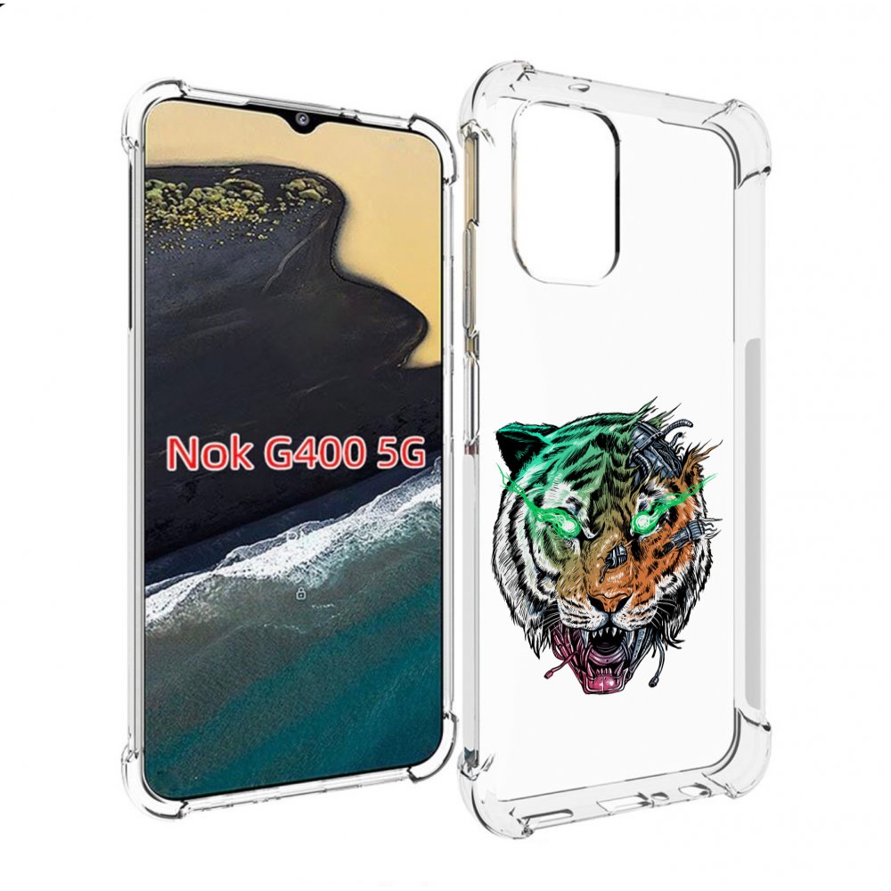 

Чехол MyPads робо-тигр для Nokia G400 5G, Прозрачный, Tocco