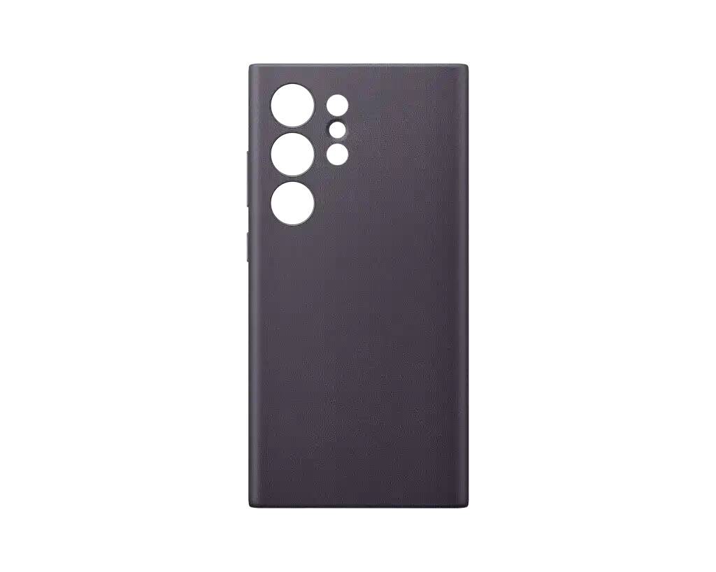 Чехол Samsung Vegan Leather Case S24 Ultra темно-фиолетовый