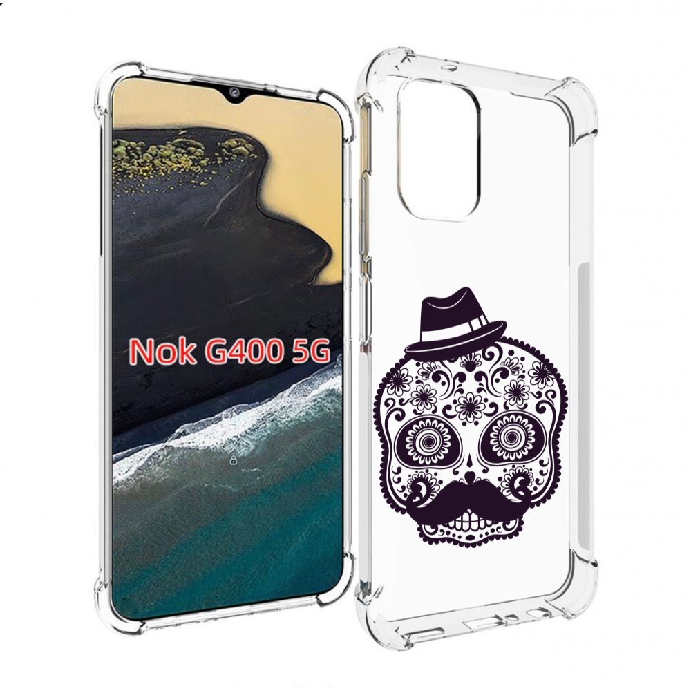 

Чехол MyPads разрисованный скелет для Nokia G400 5G, Прозрачный, Tocco
