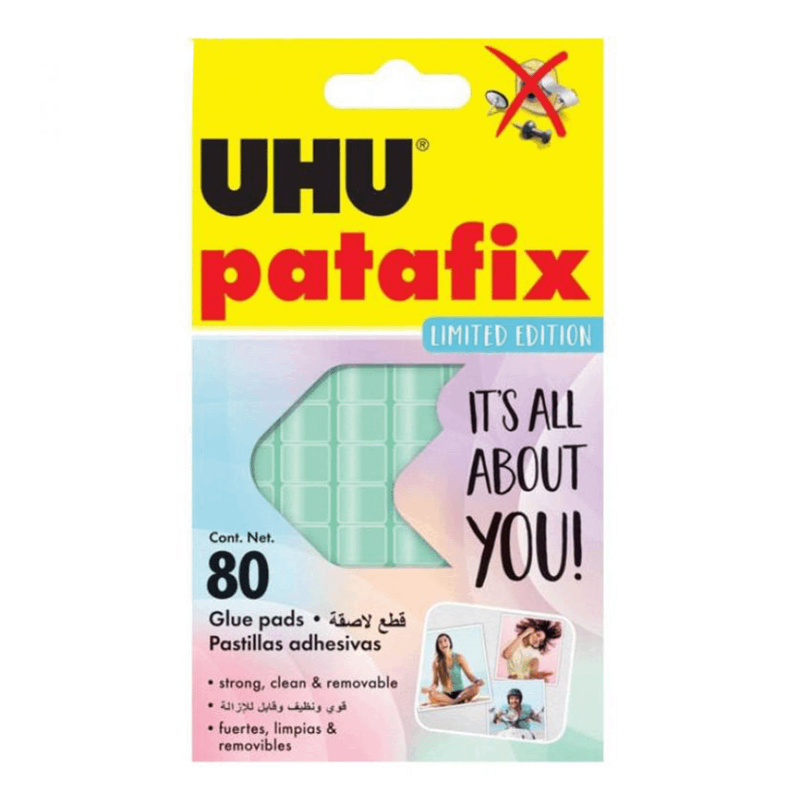 фото Клеящие подушечки uhu patafix мятный 80 шт